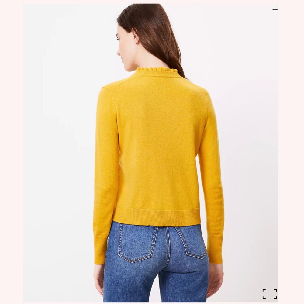 LOFT Ruffle Neck Sweater - Picture 3 of 3
